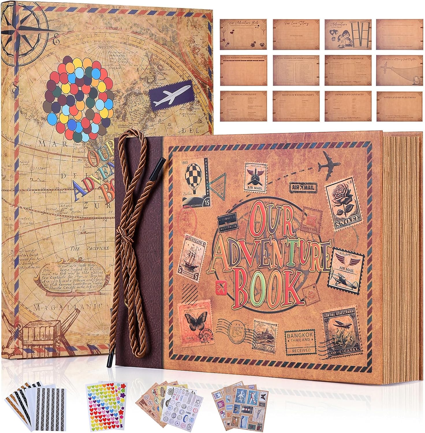 Vintage Travel Scrapbook Kit - Hình 15