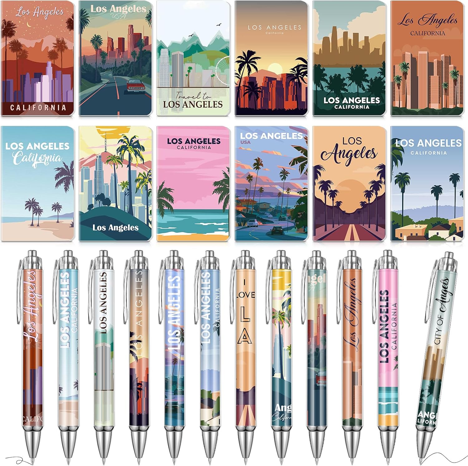 Los Angeles Themed Stationery Set