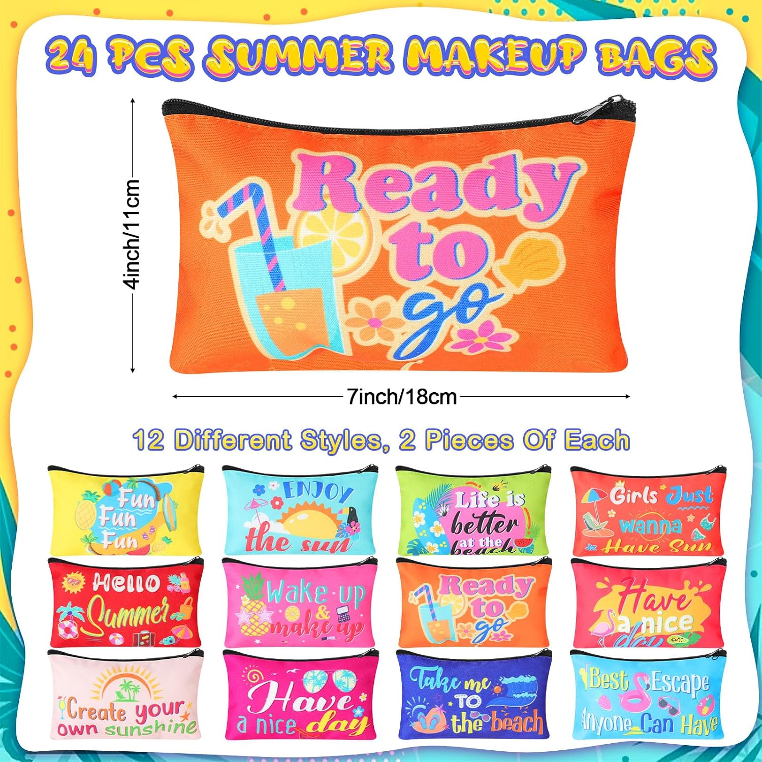 Summer Travel Cosmetic Bags - Hình 2