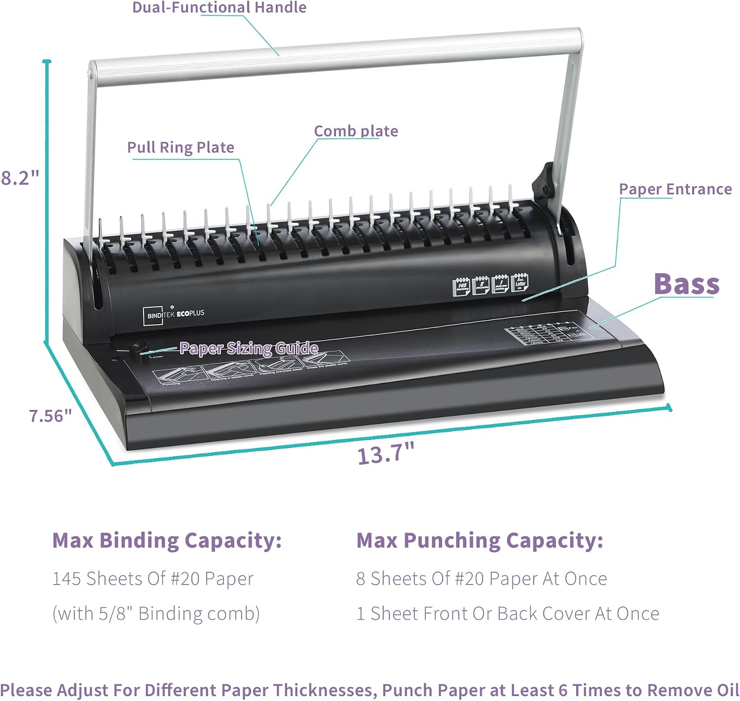 Brotech EcoPlus Comb Binding Machine - Hình 2