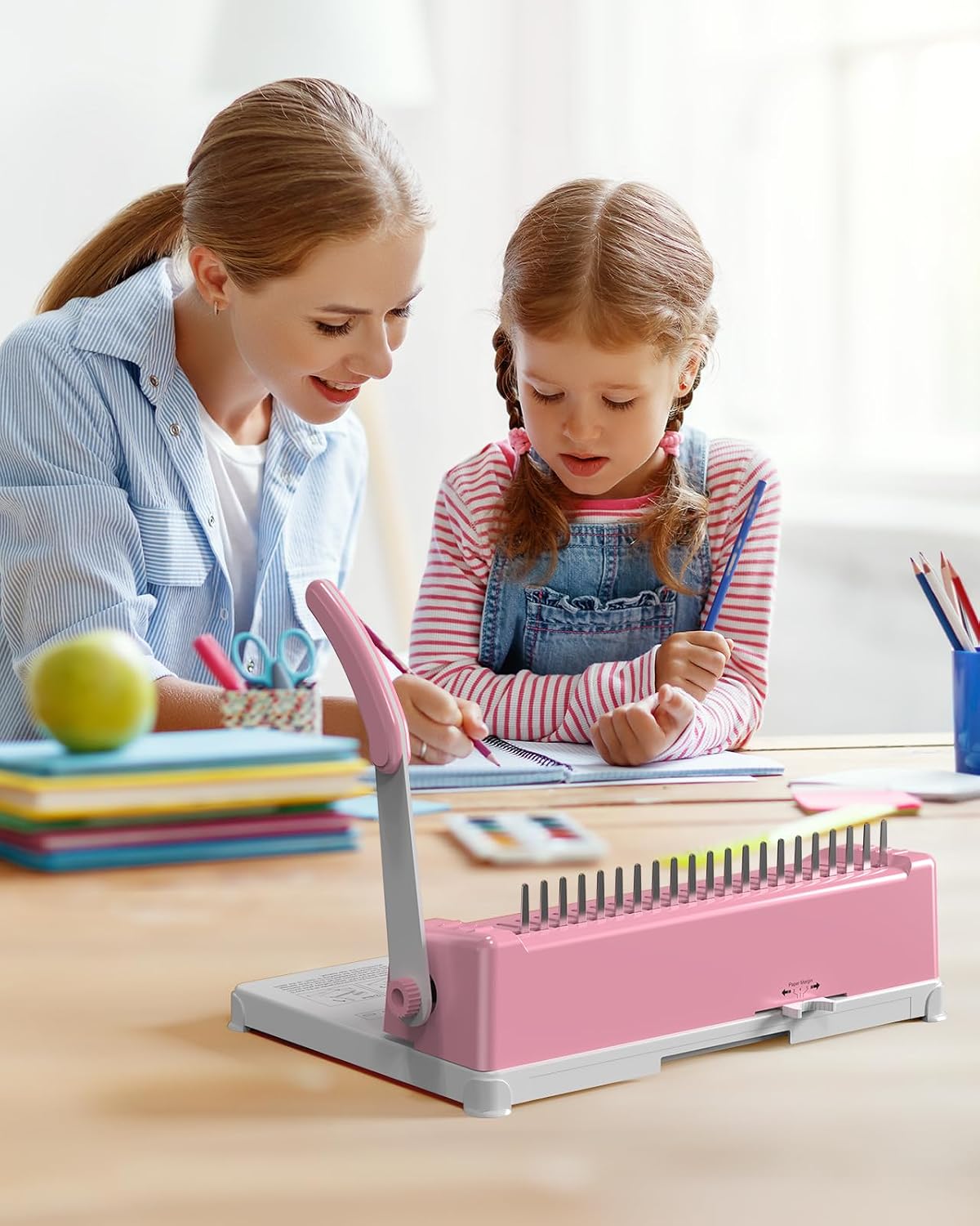 MAKEASY Pink Manual Binding Machine - Hình 2