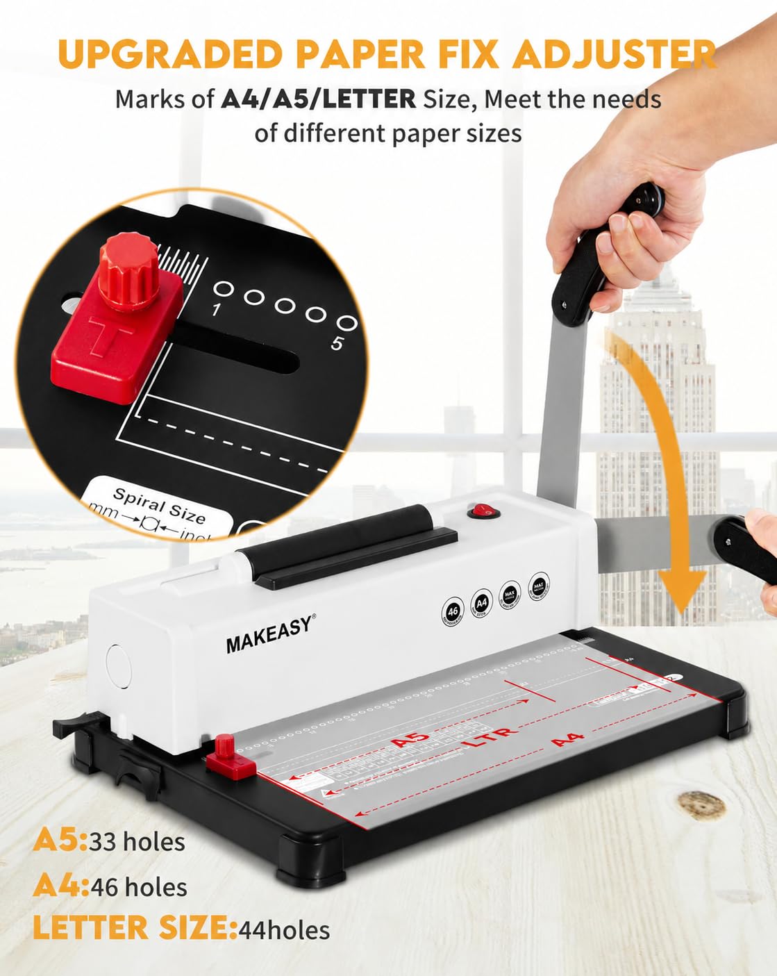 MAKEASY Spiral Coil Binding Machine - Hình 2