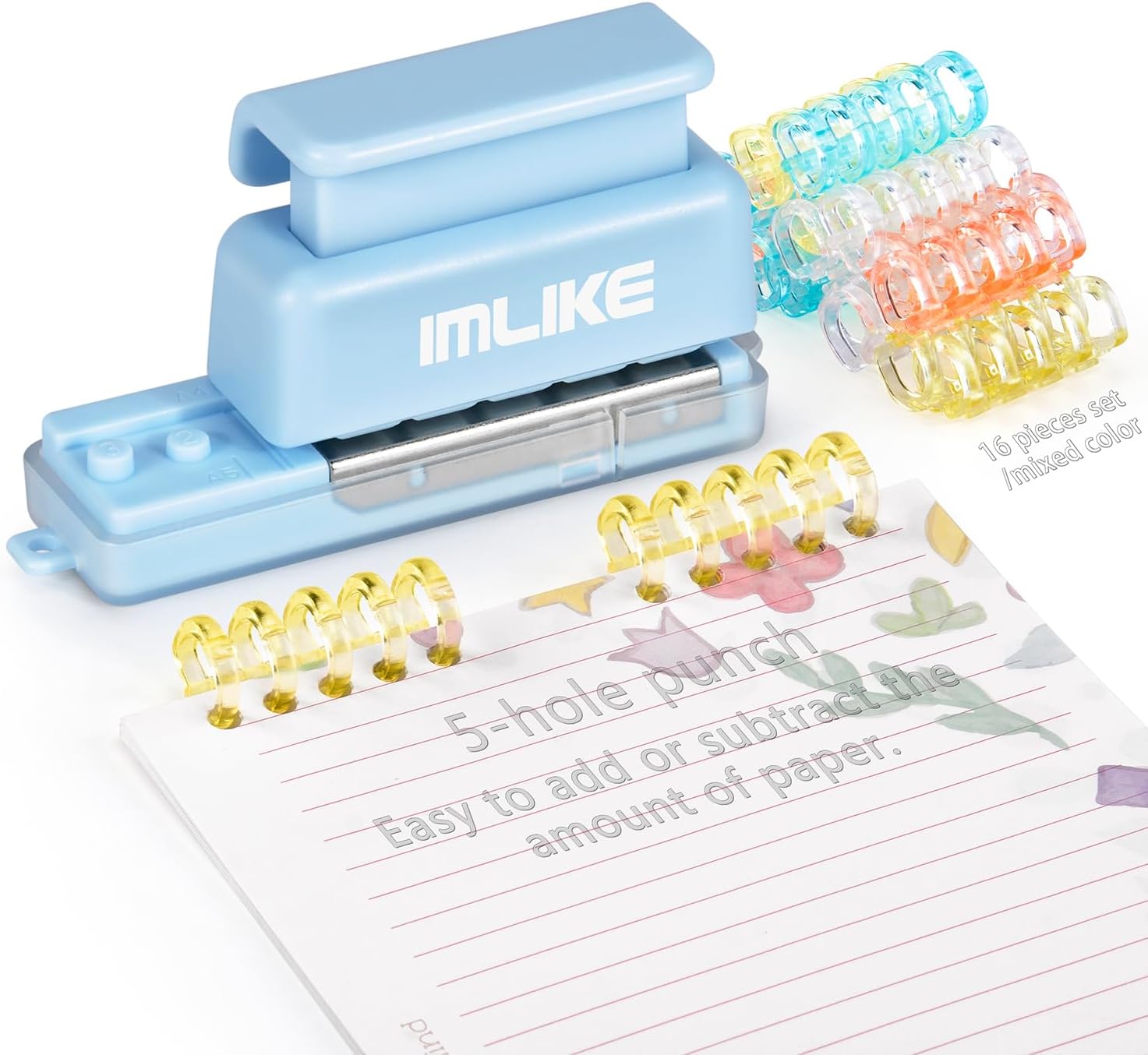 IMLIKE Portable 5-Hole Puncher