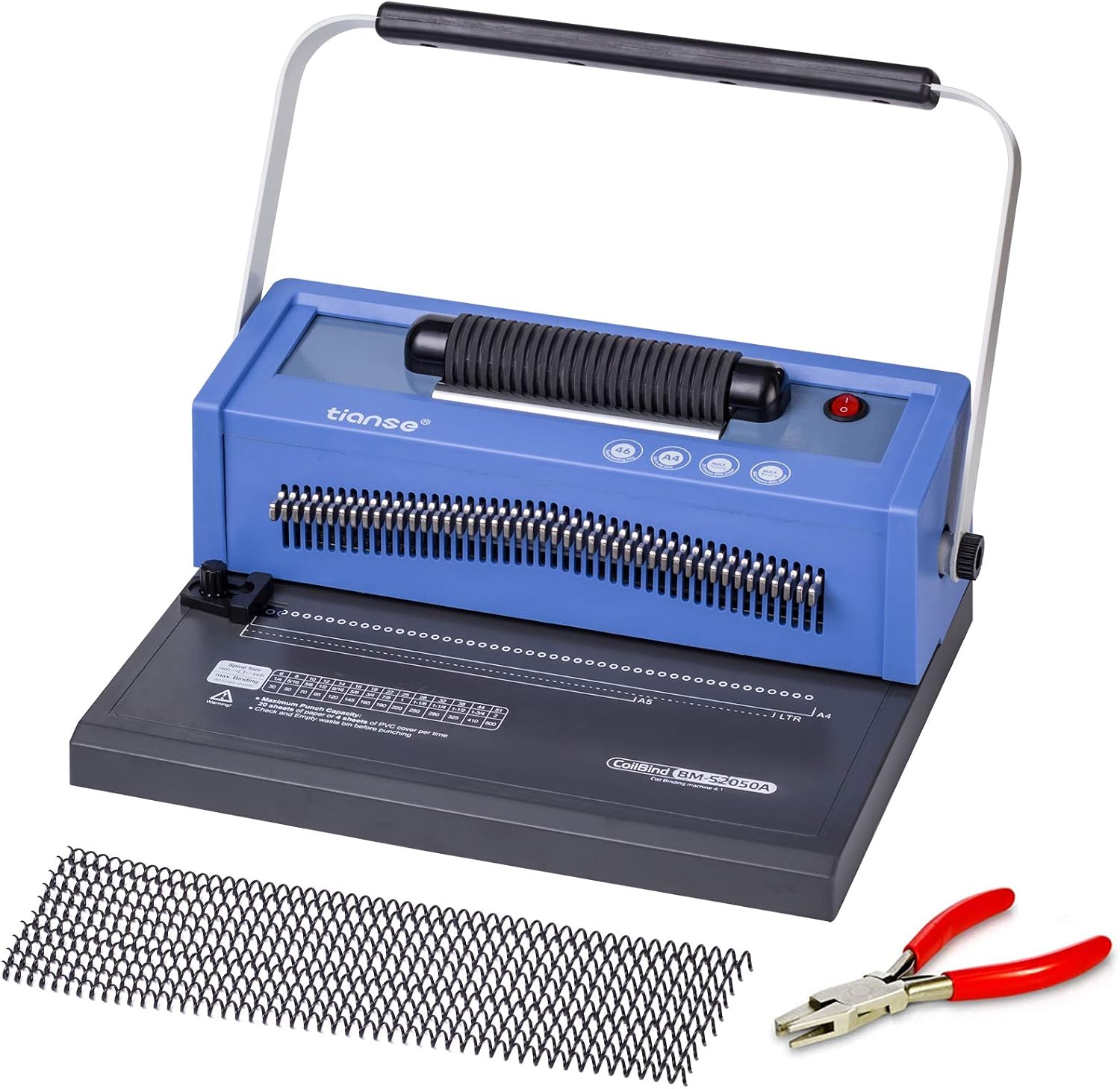 Tiwanse Electric Coil Binding Machine with 46 Disengaging Pins