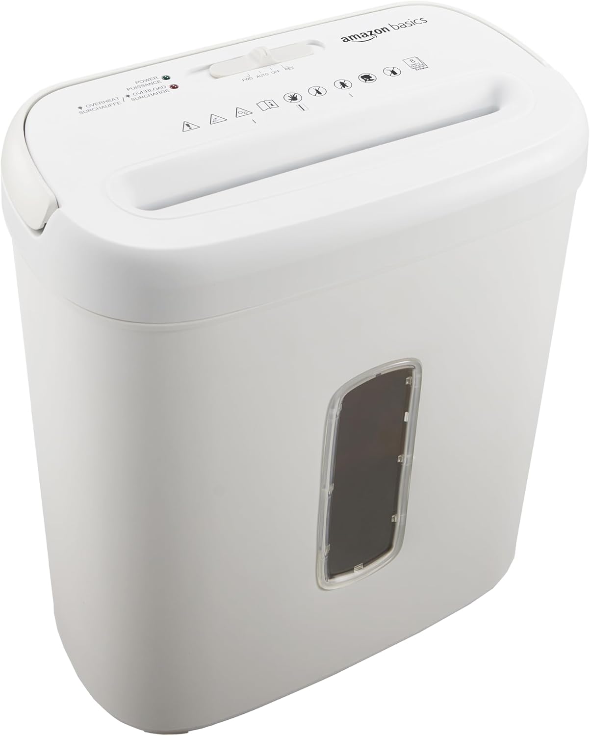 Amazon Basics 8-Sheet P-4 Cross-Cut Shredder