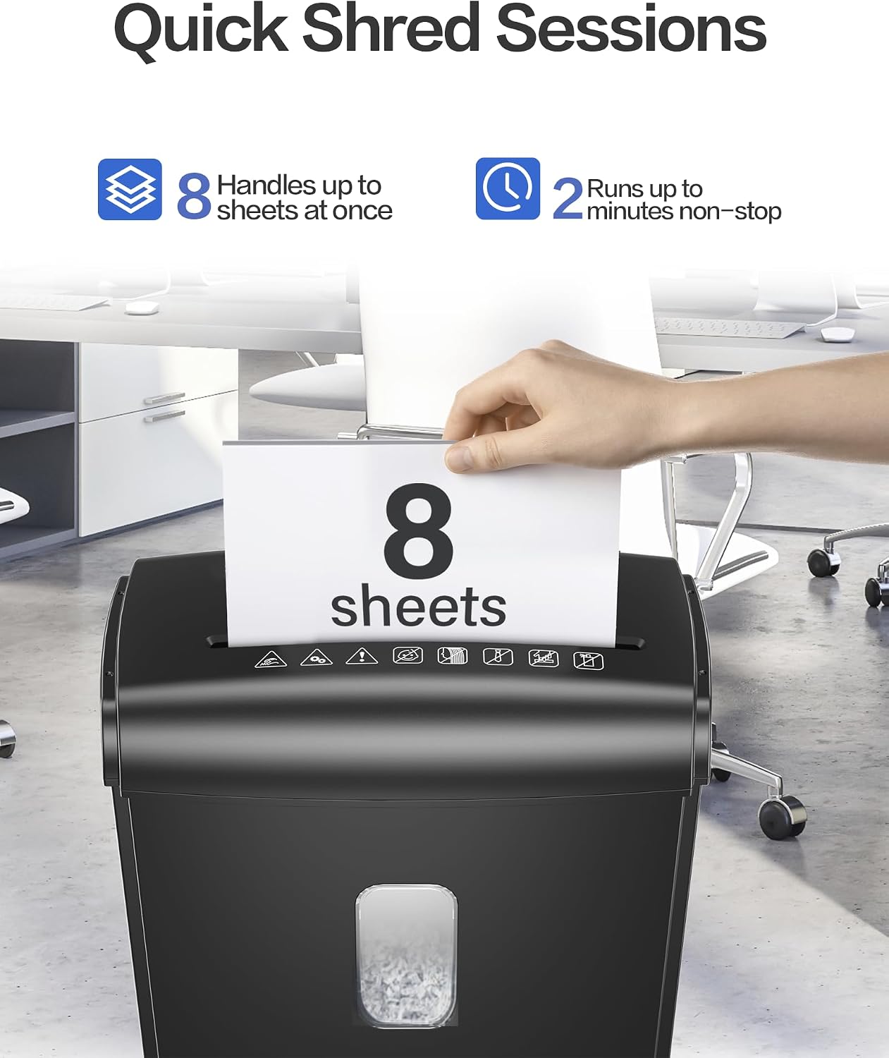 SecureFlow P-4 Cross-Cut Shredder - Hình 2