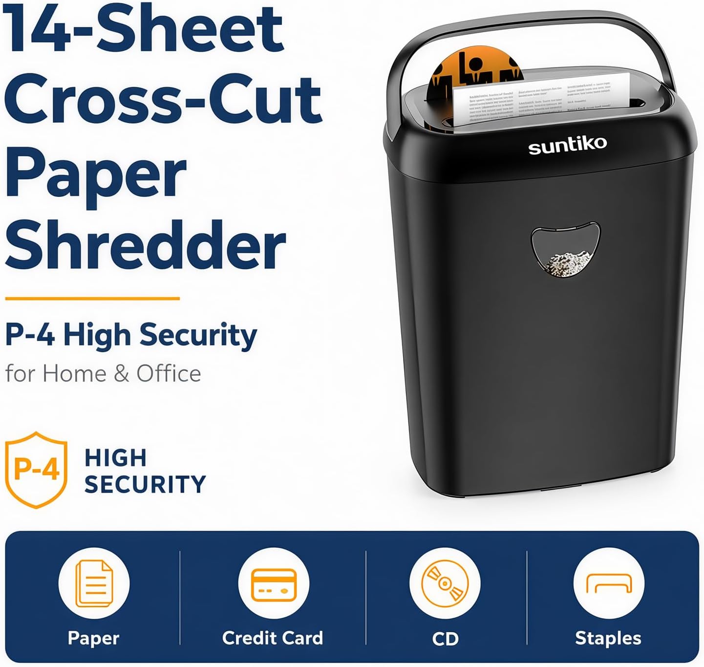 Suntiko P-4 Cross-Cut Shredder - Hình 2