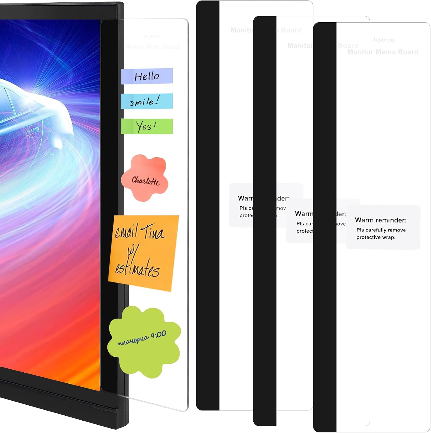 Clear Acrylic Monitor Memo Board