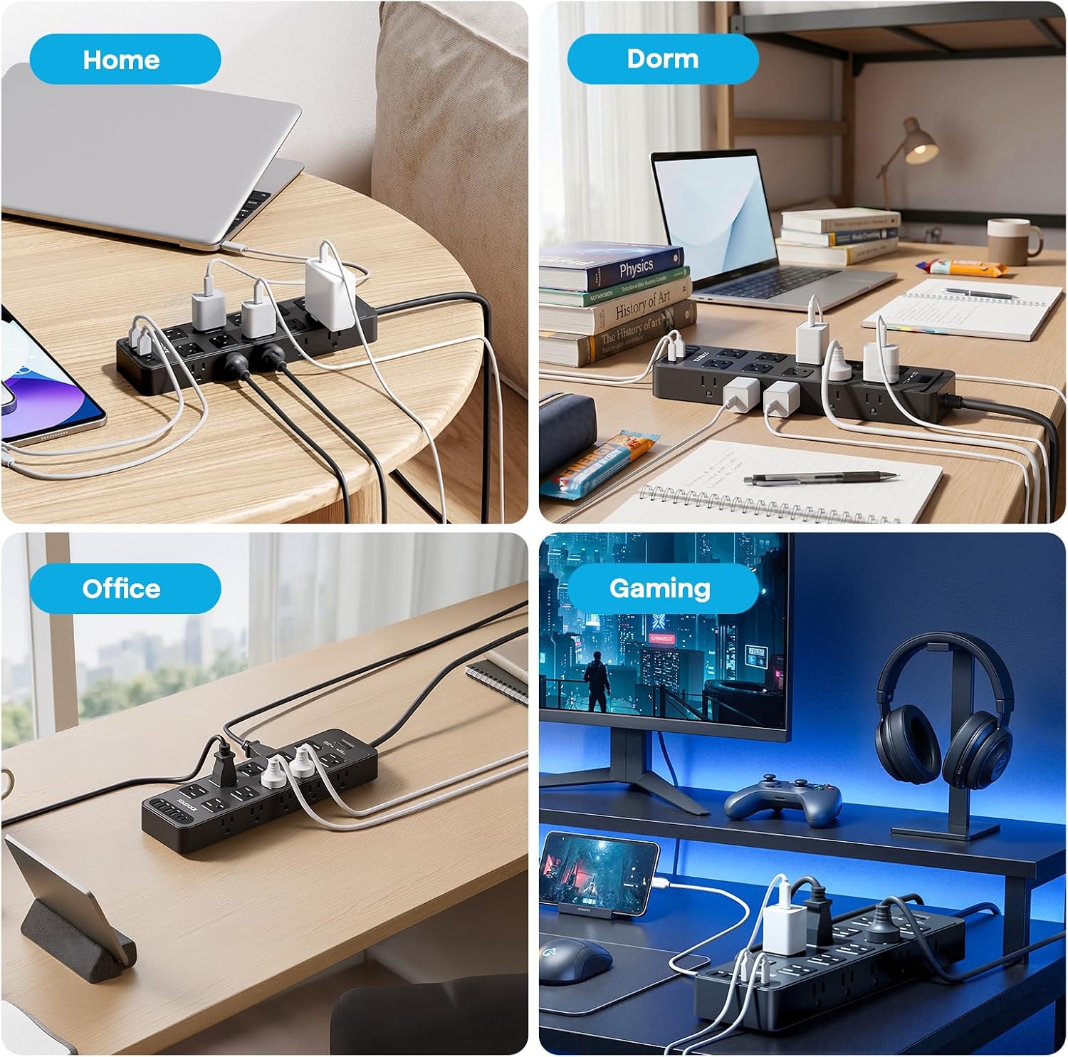 SOLIDOCK 20-Outlet Power Strip - Hình 7