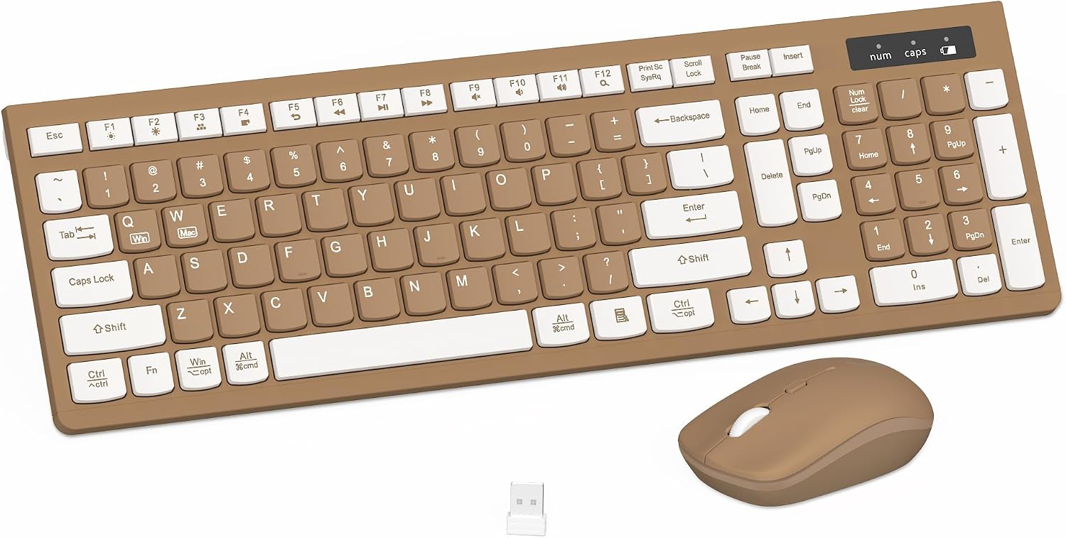 Mint Green Wireless Keyboard and Mouse Set - Hình 14