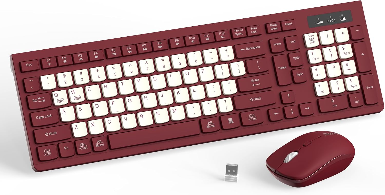 Mint Green Wireless Keyboard and Mouse Set - Hình 10