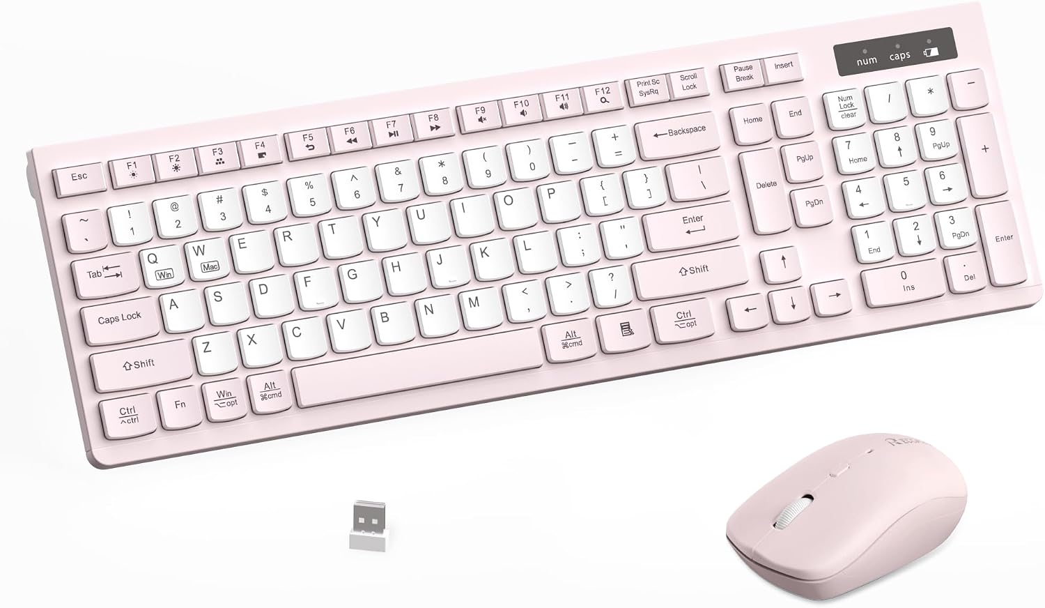 Mint Green Wireless Keyboard and Mouse Set - Hình 18