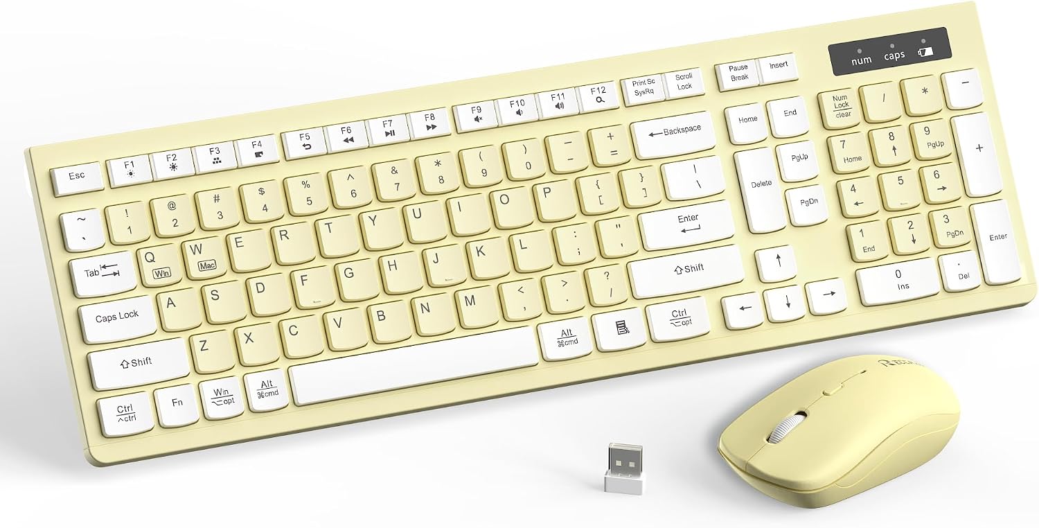 Mint Green Wireless Keyboard and Mouse Set - Hình 13
