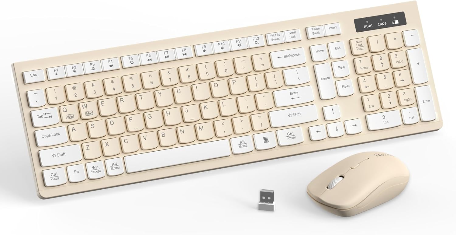 Mint Green Wireless Keyboard and Mouse Set - Hình 16