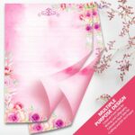 Elegant Floral Stationery Set - Hình 5