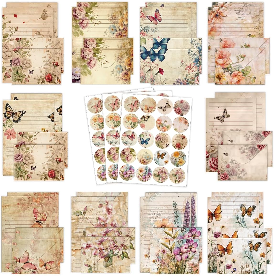 Watercolor Gradient Stationery Set - Hình 14