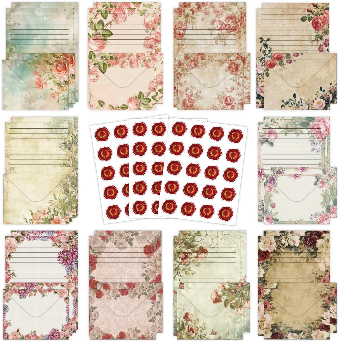 Watercolor Gradient Stationery Set - Hình 12