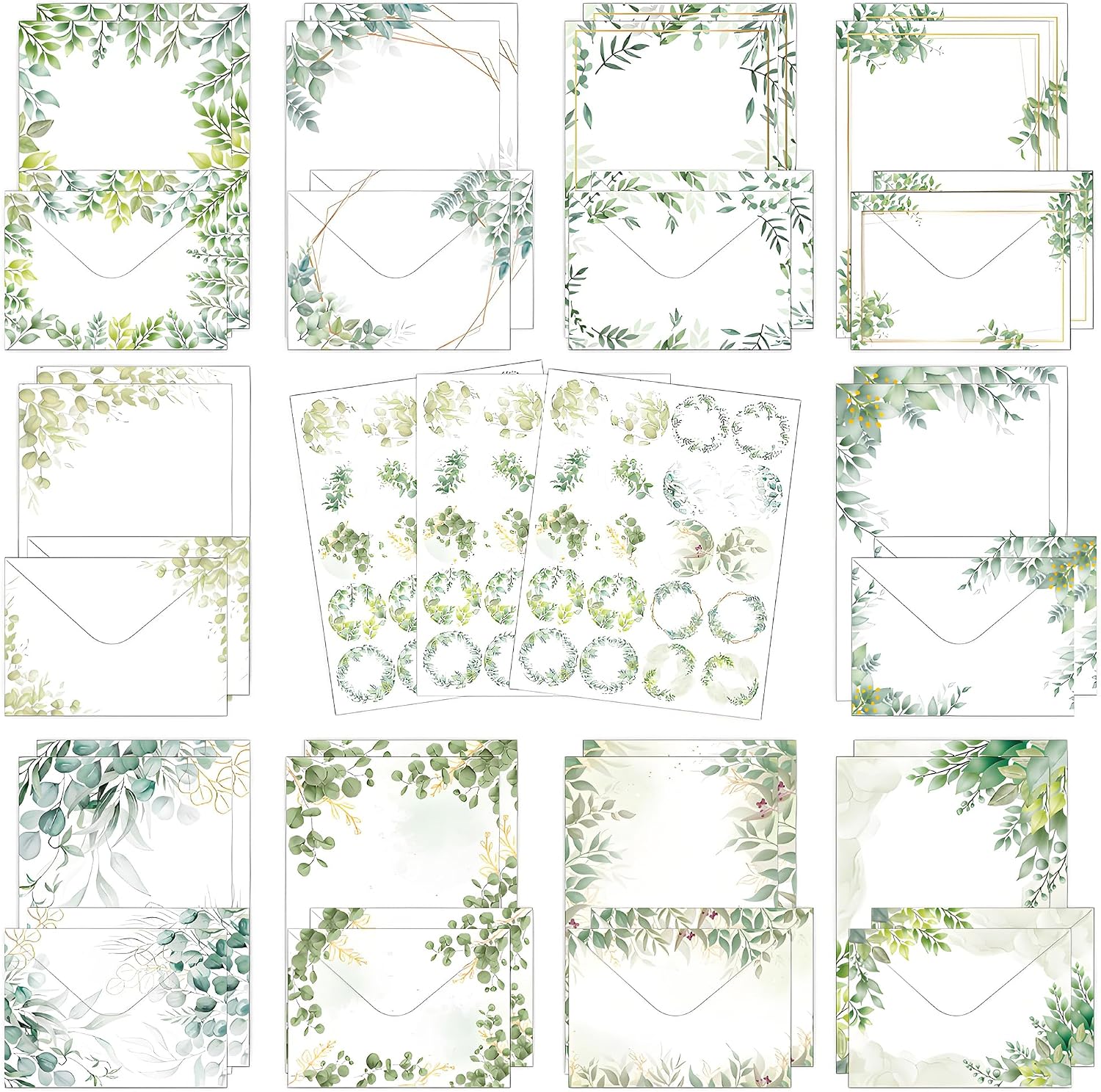 Watercolor Gradient Stationery Set - Hình 10