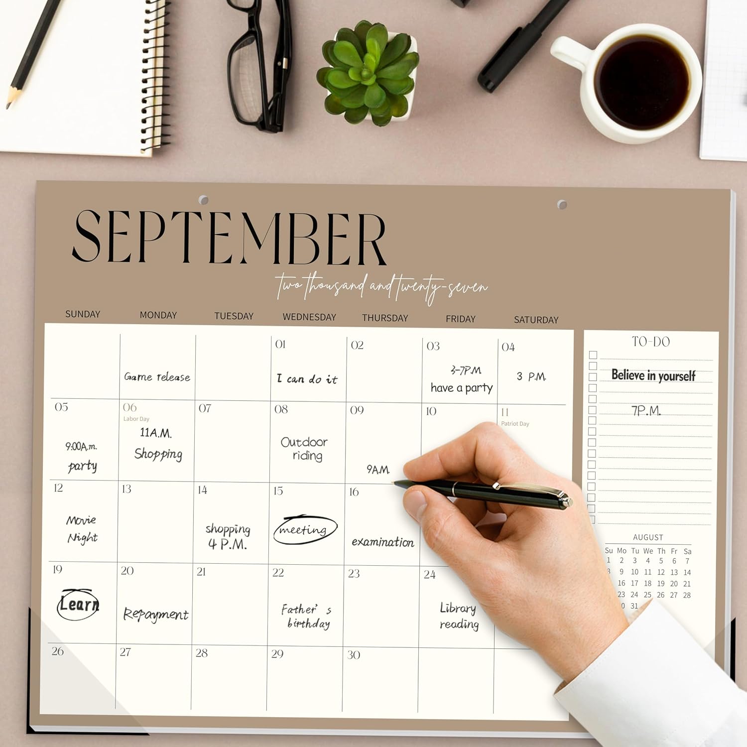 GuassLee 2026-2027 Monthly Desk Wall Calendar - Hình 5