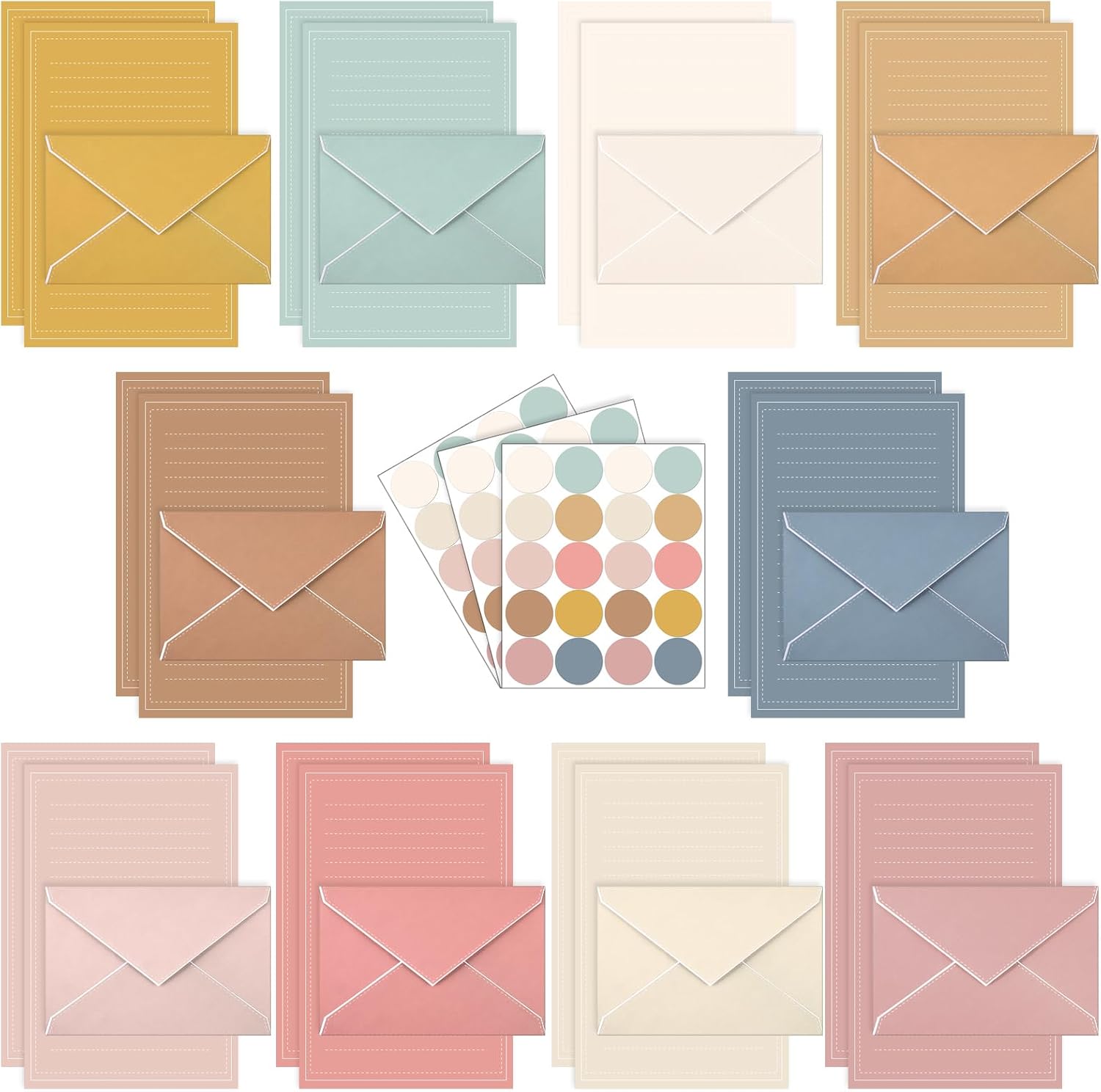 Morandi Pastel Writing Paper Set - Hình 14