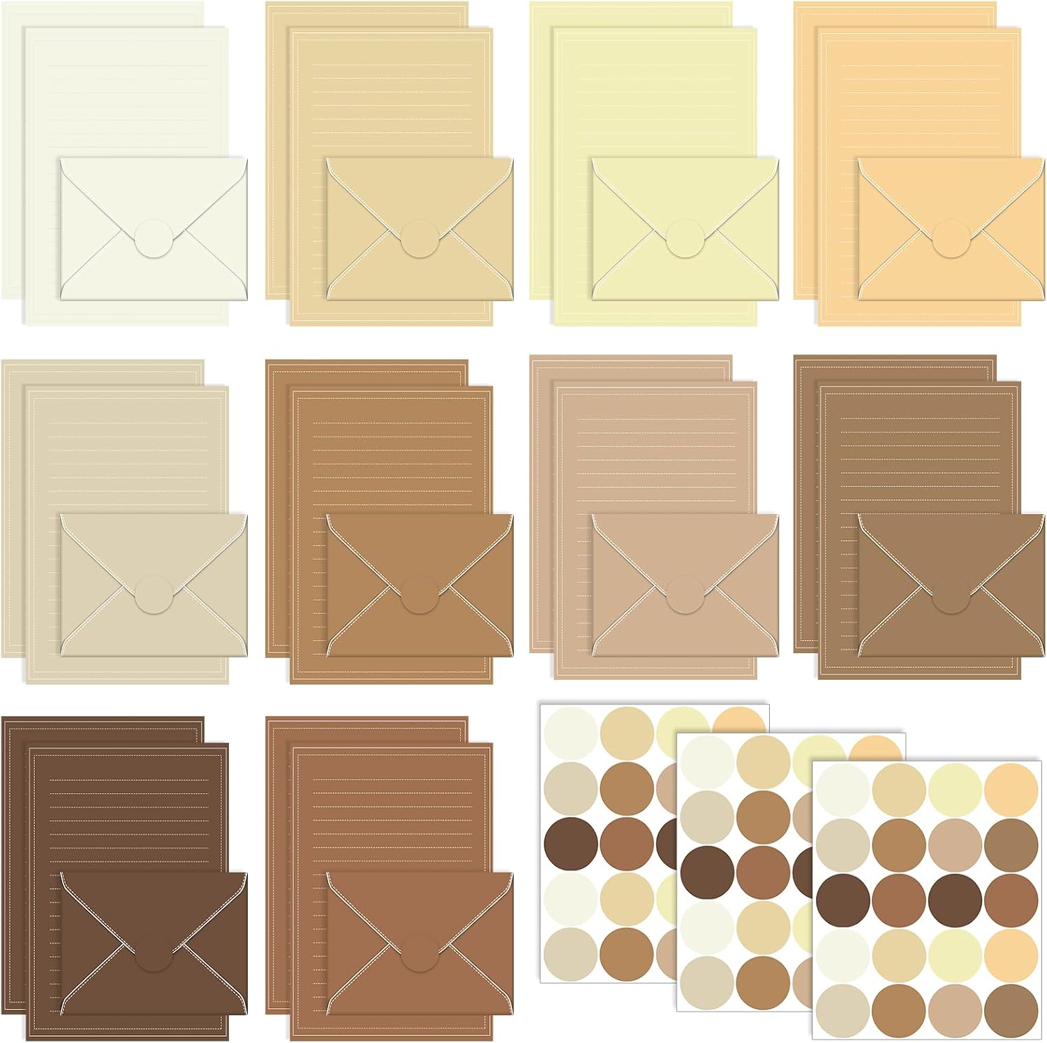Morandi Pastel Writing Paper Set - Hình 10