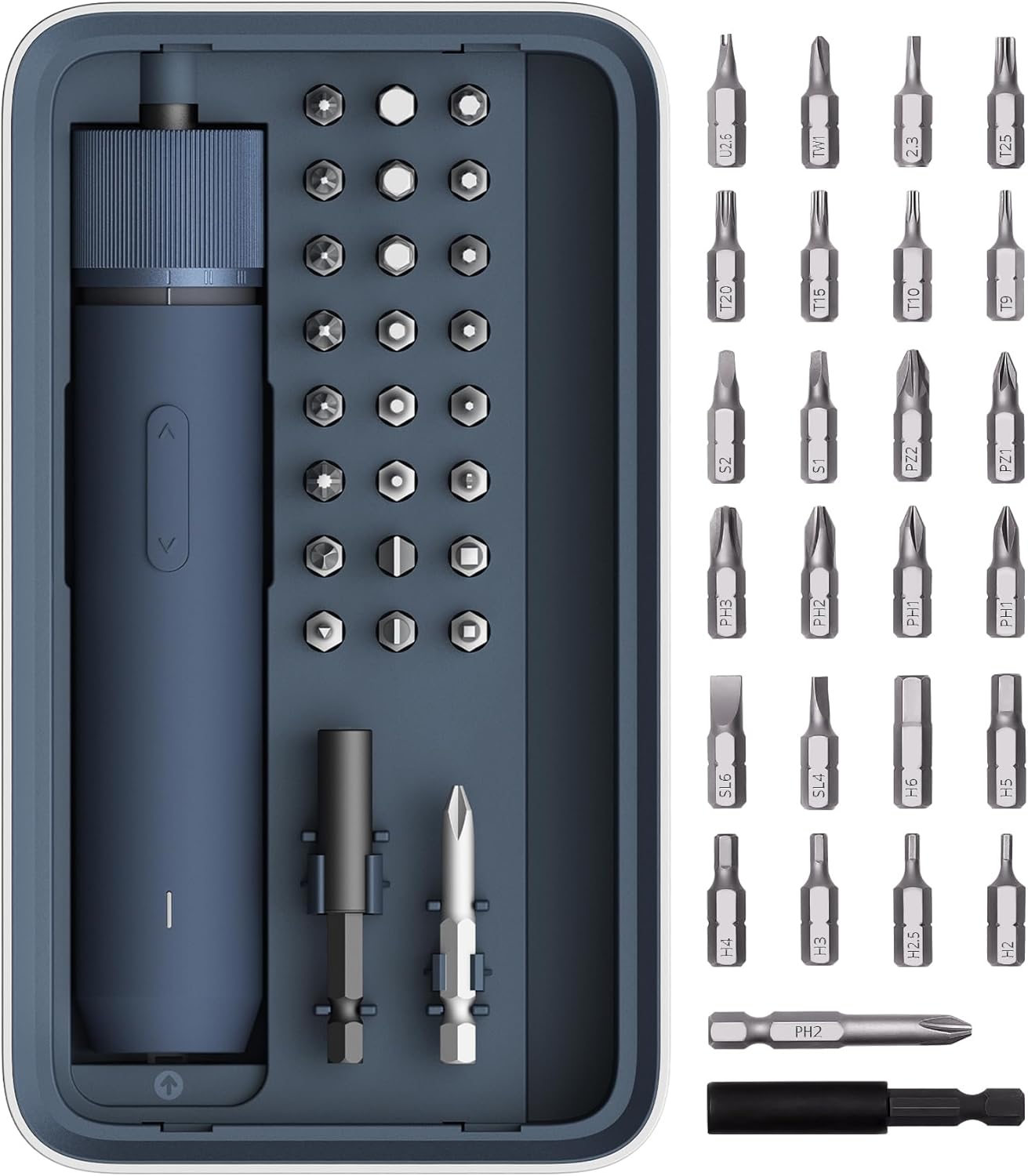 25-in-1 Precision Electric Screwdriver Set with 3 Torque Levels