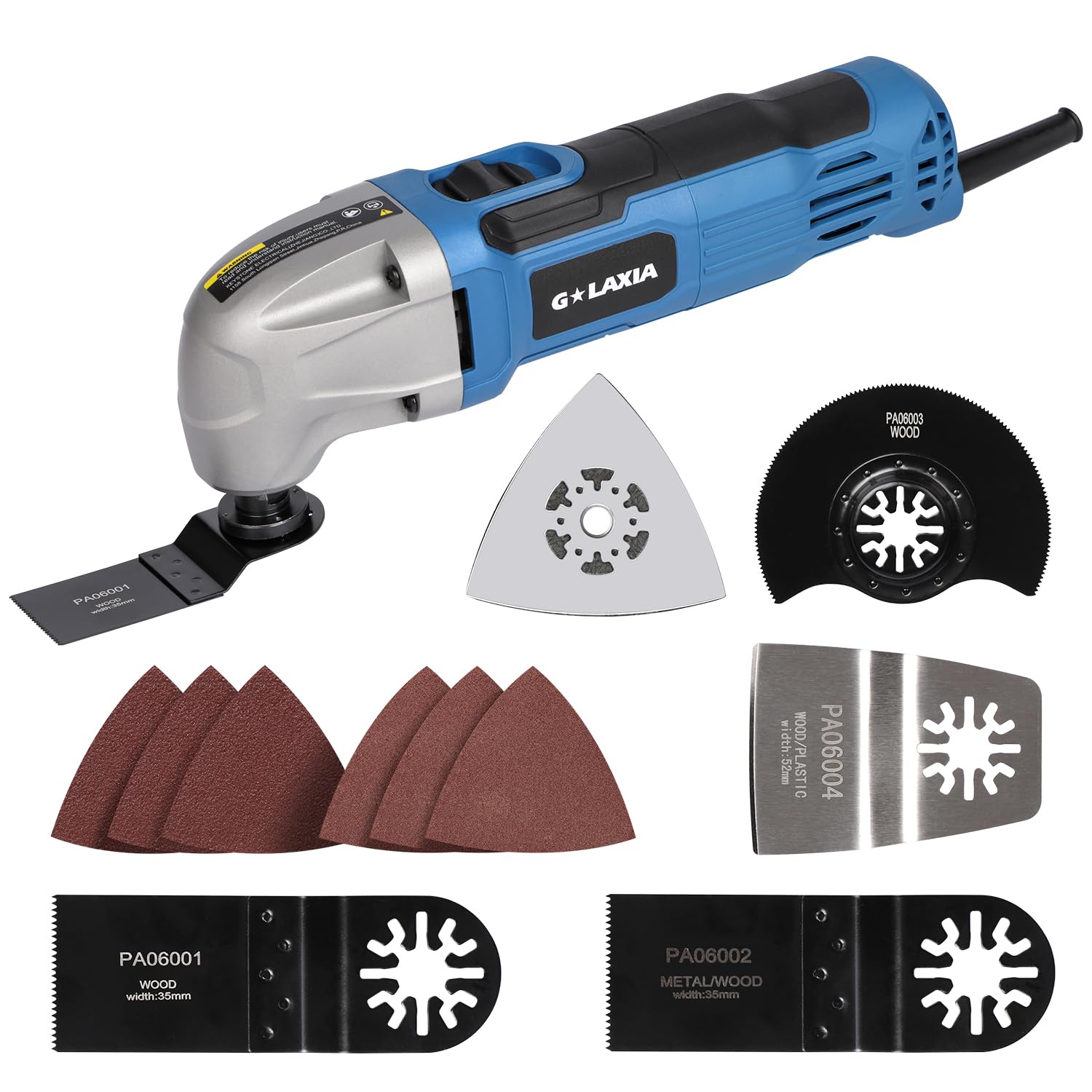 Multi-Function Oscillating Tool Kit with 7 Accessories