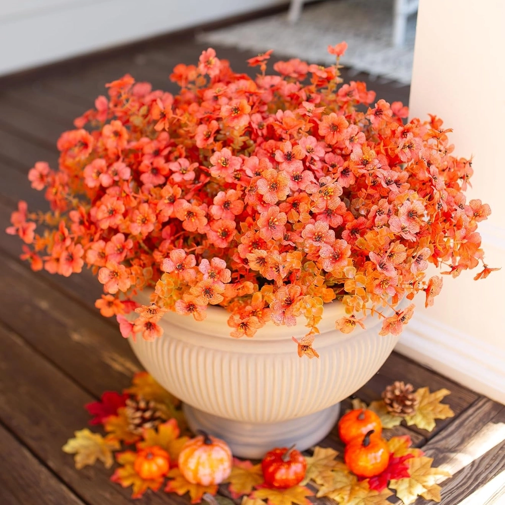 UV Resistant Faux Outdoor Flowers – 12 Bundles – Mixed Colors — image 12