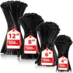 Black Nylon Cable Zip Ties – photo 10