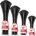 Black Nylon Cable Zip Ties