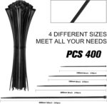 Black Nylon Cable Zip Ties – photo 2