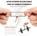 Black Nylon Cable Zip Ties – photo 4
