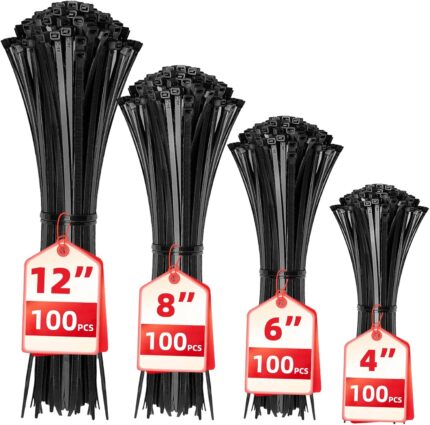 Black Nylon Cable Zip Ties
