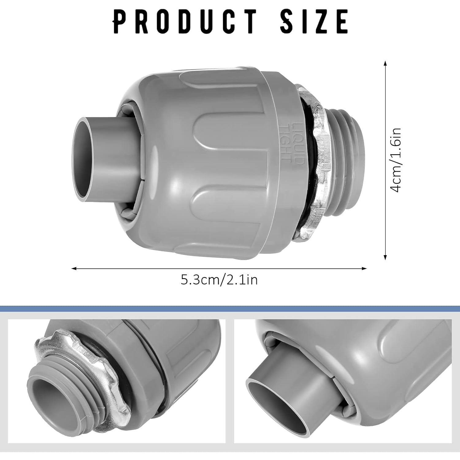 1/2 inch NPT Liquid Tight Connector – photo 2