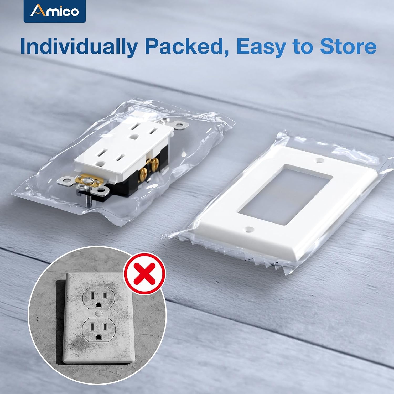 Amico 15A Tamper Resistant Duplex Outlet – photo 5