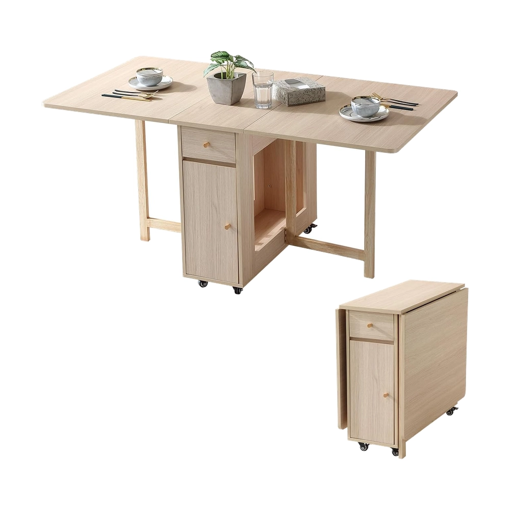 Space-Saving Extendable Dining Table