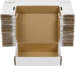 White Corrugated Mailer Boxes 12x9x4 Inch – 25 Pack