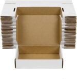 White Corrugated Mailer Boxes 12x9x4 Inch – 25 Pack