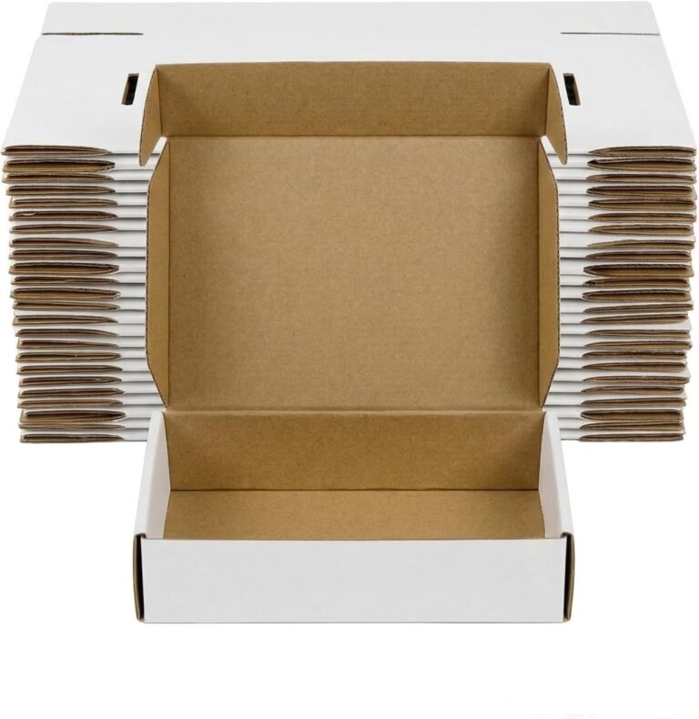 White Corrugated Mailer Boxes 12x9x4 Inch – 25 Pack