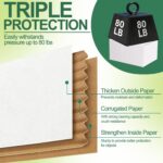 Assorted White Corrugated Shipping Boxes – 4 Sizes, 43 Pack — image 3