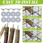 Natural Apple Wood Bird Perches & Platform Set for Small Birds — view 5