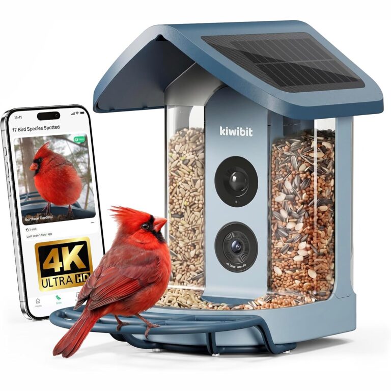 4K Solar Smart Bird Feeder with AI Recognition Camera
