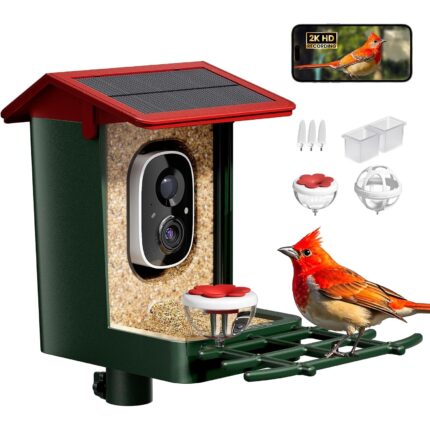 Smart Bird Feeder Camera – Smart Solar Bird Feeder with 2K HD Camera &