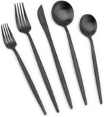 Gold & Black Stainless Steel Flatware – photo 11