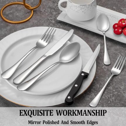 24-Piece Stainless Steel Silverware Set – photo 2
