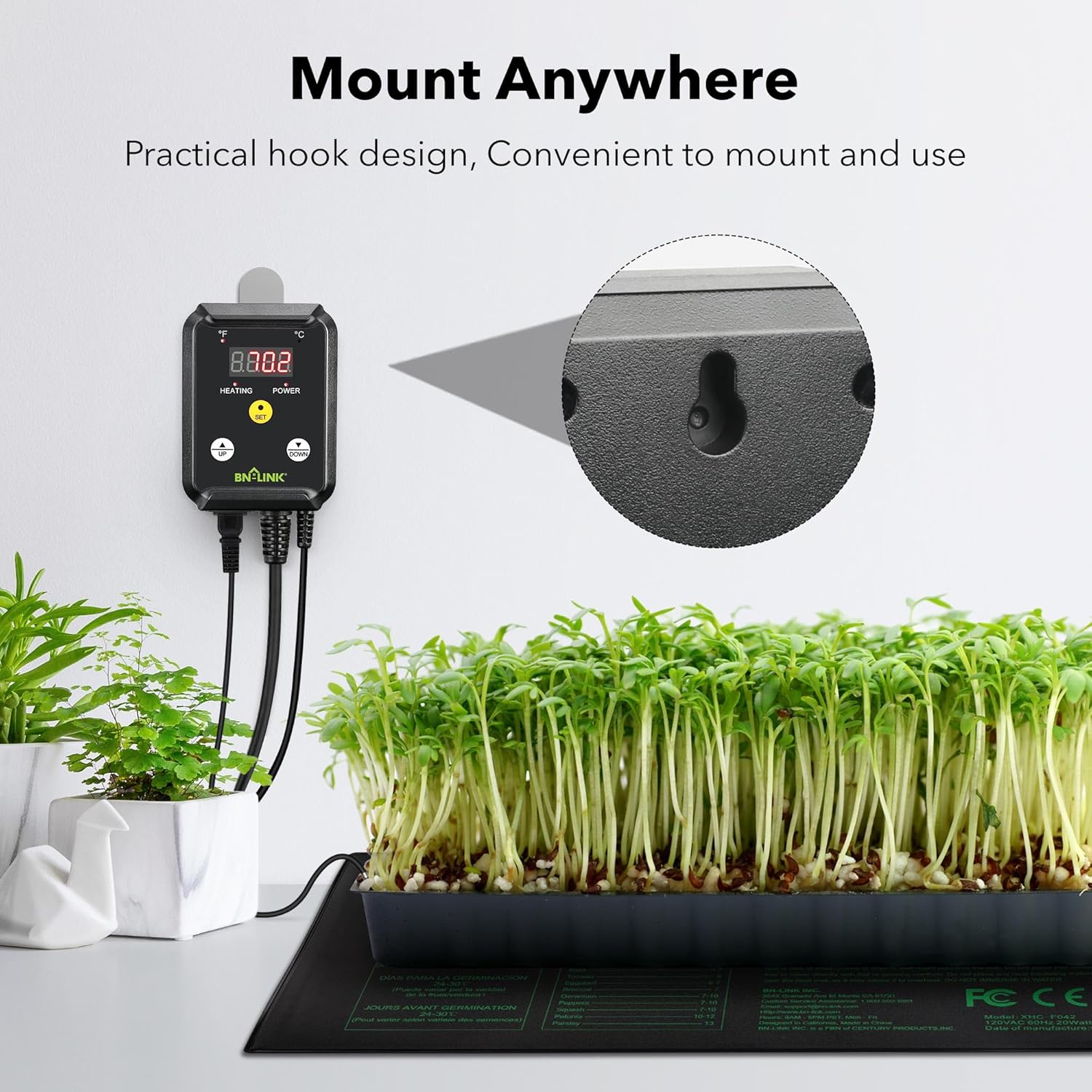 Digital Reptile Terrarium Thermostat — 1000W Controller — image 5