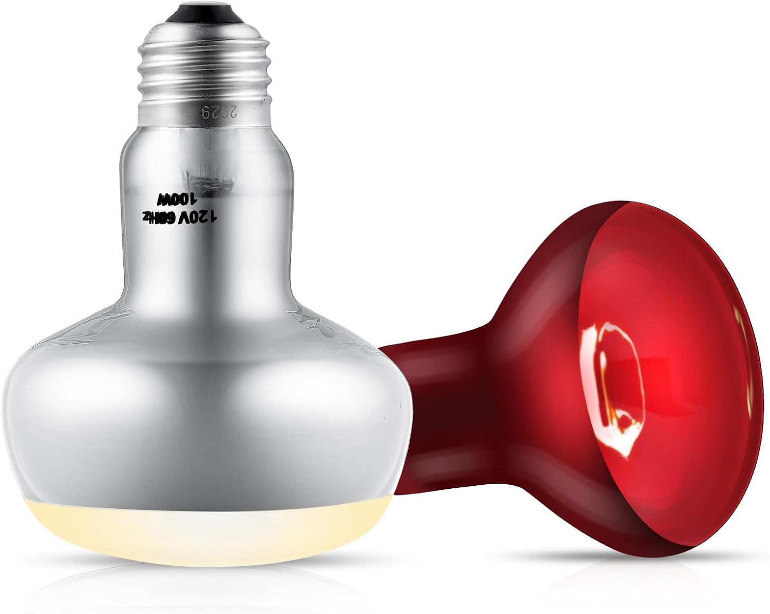100W Reptile Heat Bulbs — UVA Basking and Infrared Combo, 2-Pack — image 2