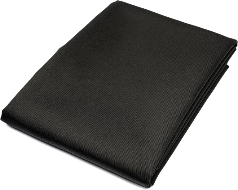 Premium Black Twill Fabric 60″ Wide – Durable Poly-Cotton Blend