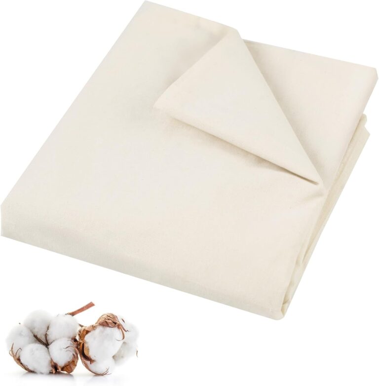 Natural Unbleached Cotton Muslin Fabric – 63″ Wide, 2 Yards