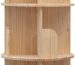 5-Tier Rotating Bookcase — Natural Wood Revolving Shelf